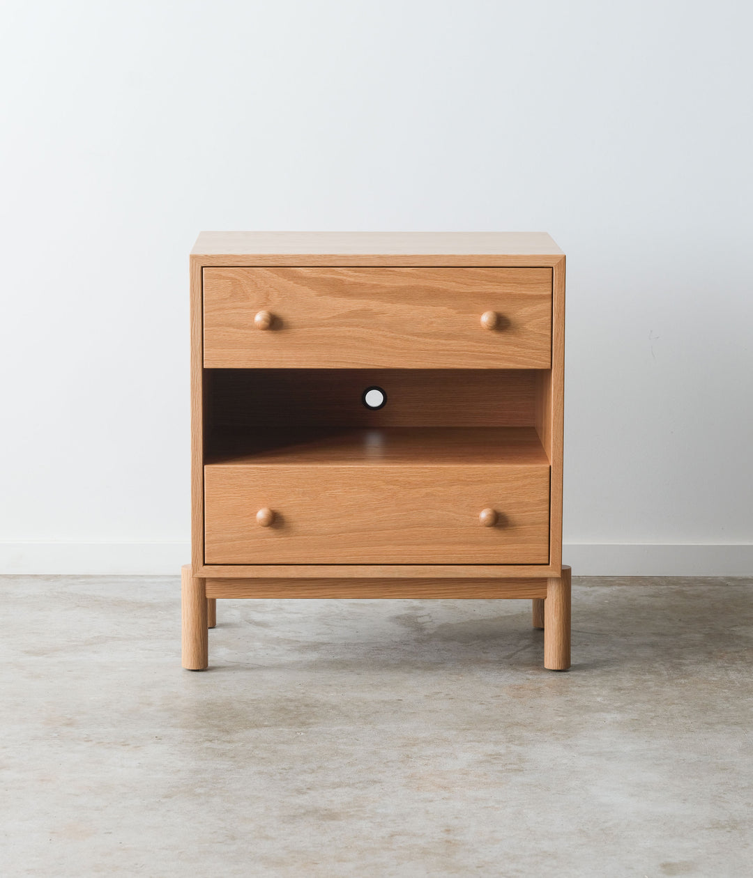 White oak Atwater Nightstand (Updated design) - 114010 - IN STOCK