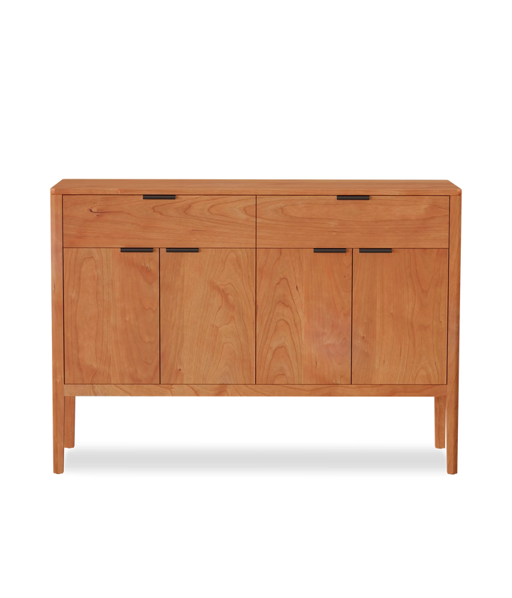 Cherry w/Black leather pulls