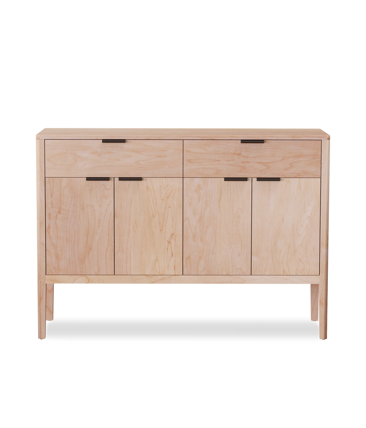 Maple w/Black leather pulls