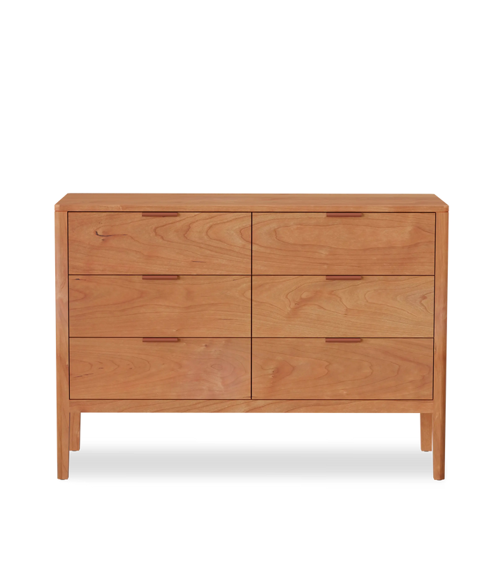 Cherry w/Brown leather pulls