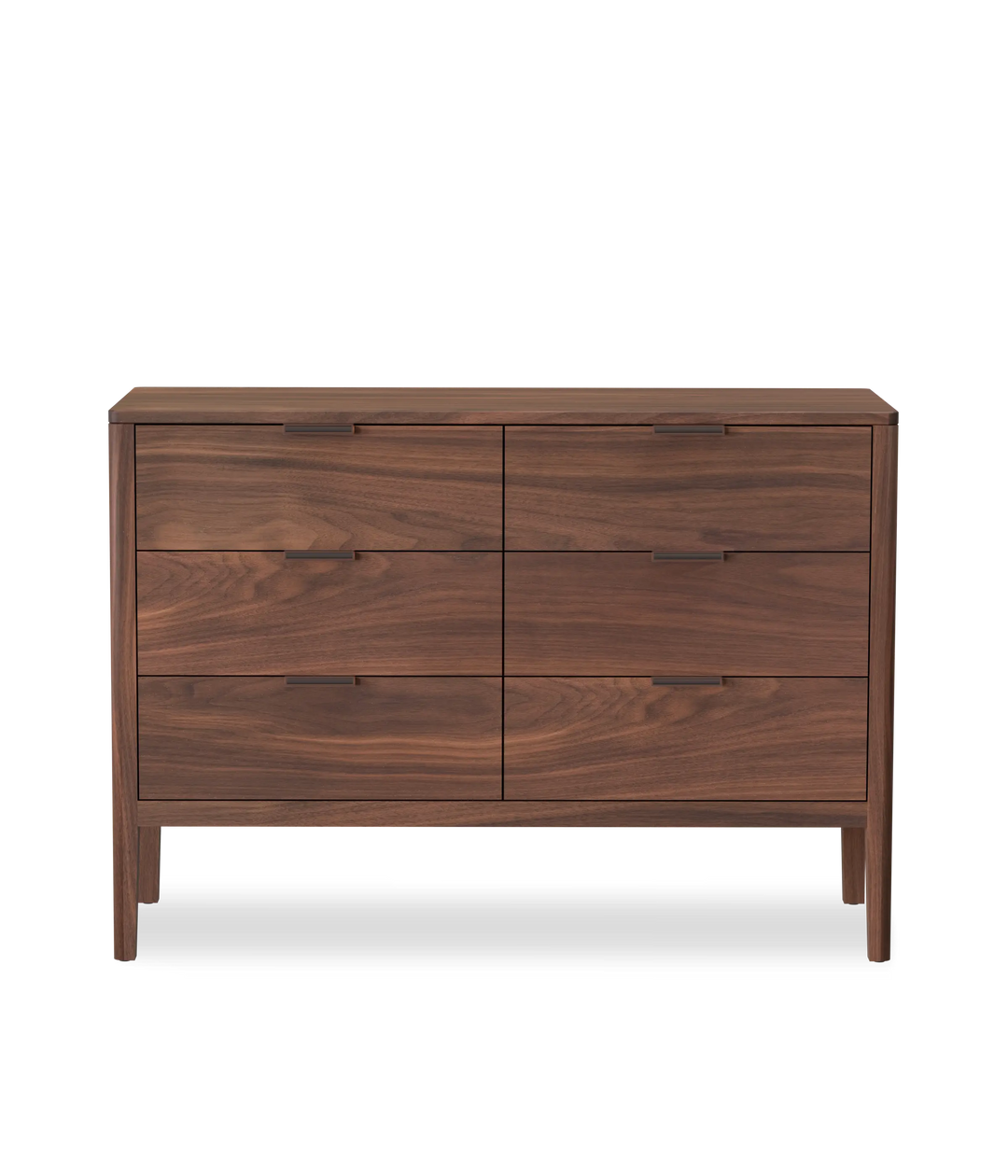 Walnut w/Black leather pulls