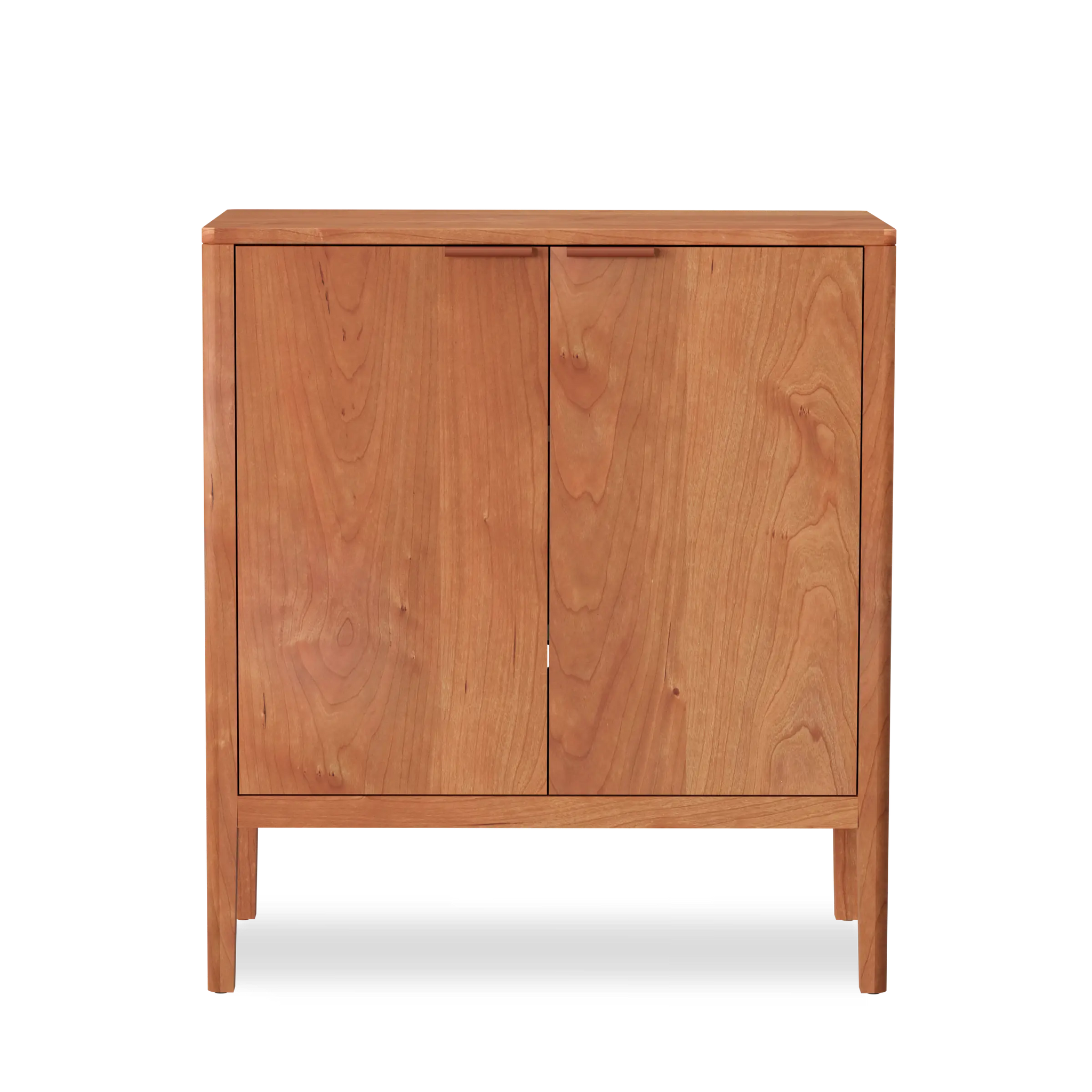 Cherry w/Brown leather pulls