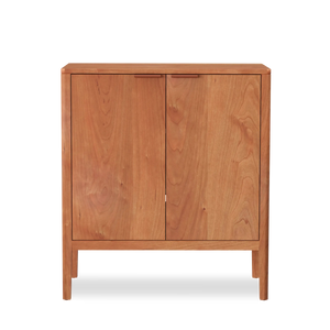 Cherry w/Brown leather pulls