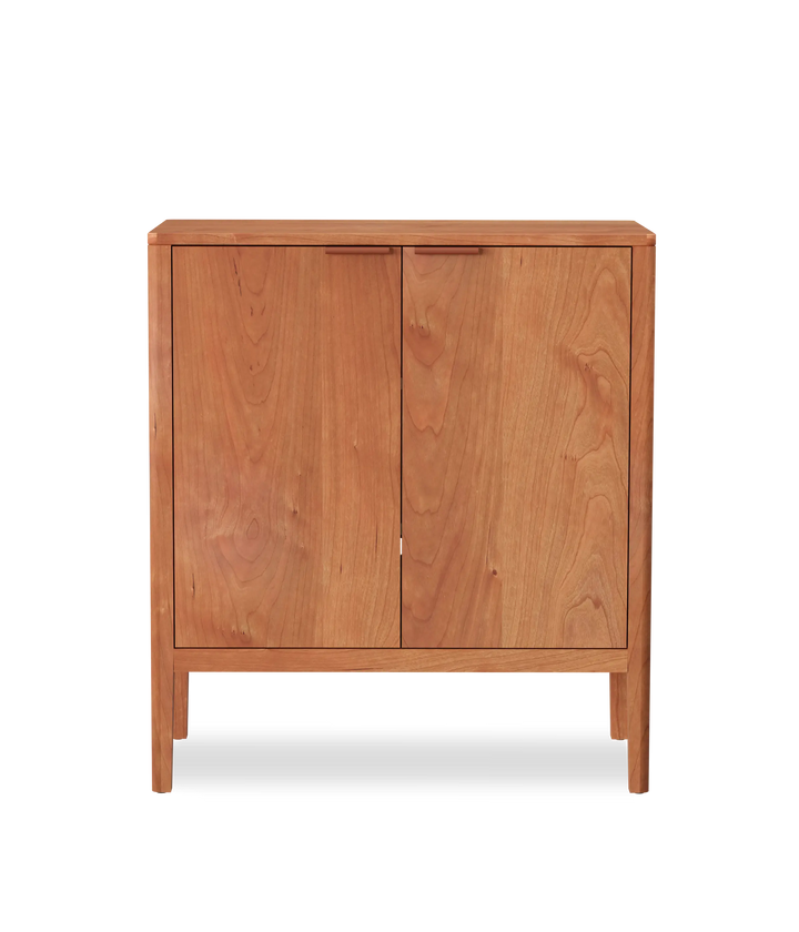 Cherry w/Brown leather pulls