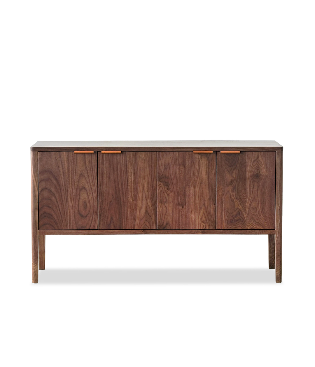 Walnut w/Brown leather pulls