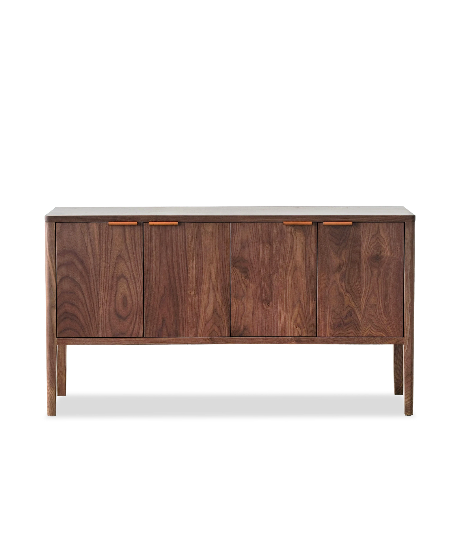 Walnut w/Brown leather pulls