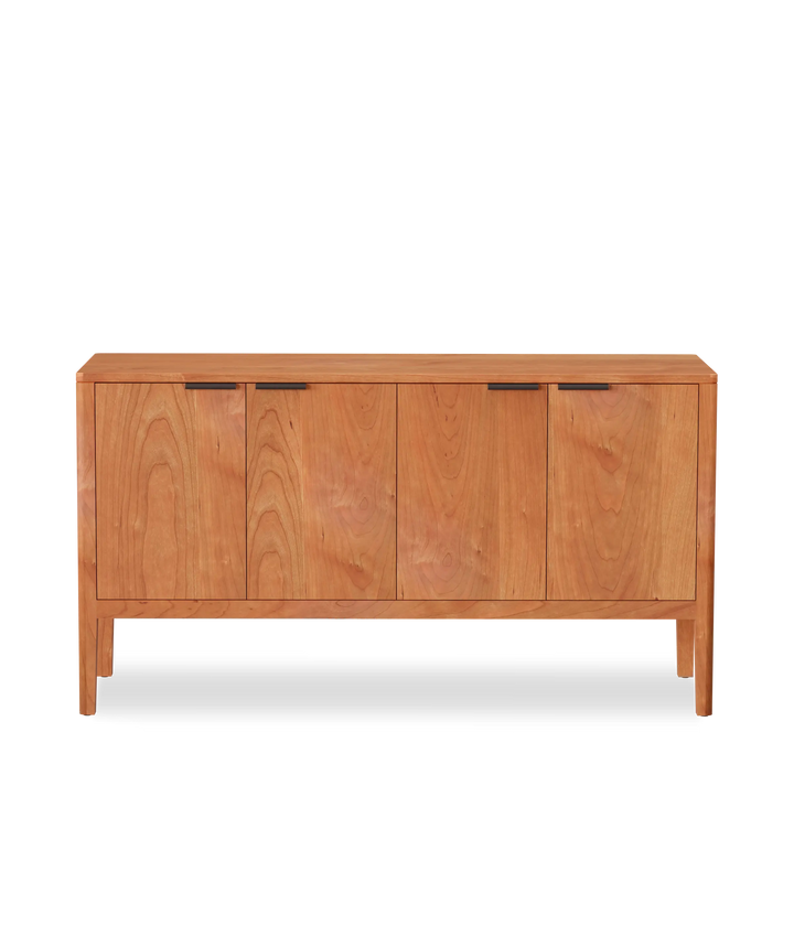 Cherry w/Black leather pulls