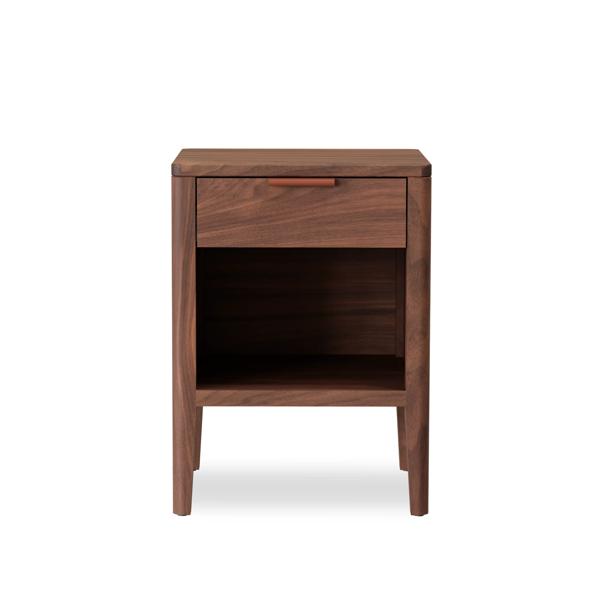 Walnut w/Brown leather pull