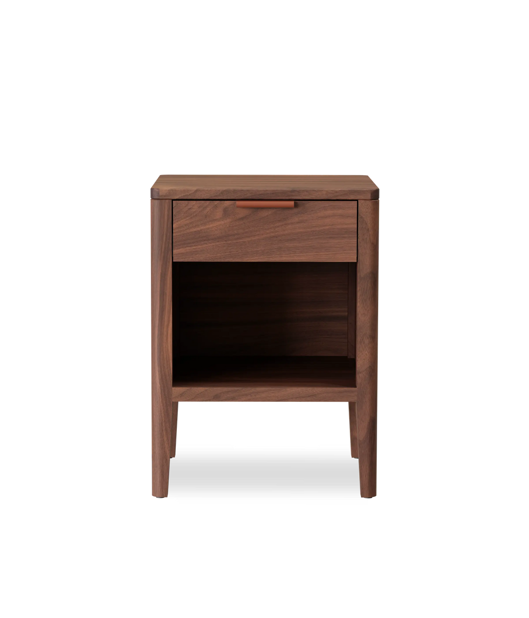 Walnut w/Brown leather pull