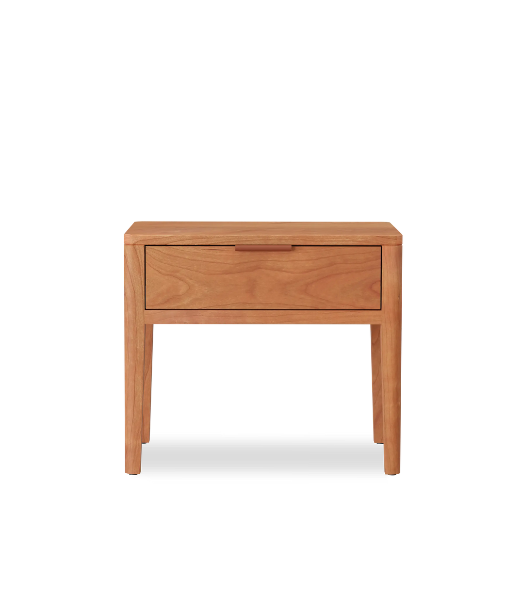 Cherry w/Brown leather pull