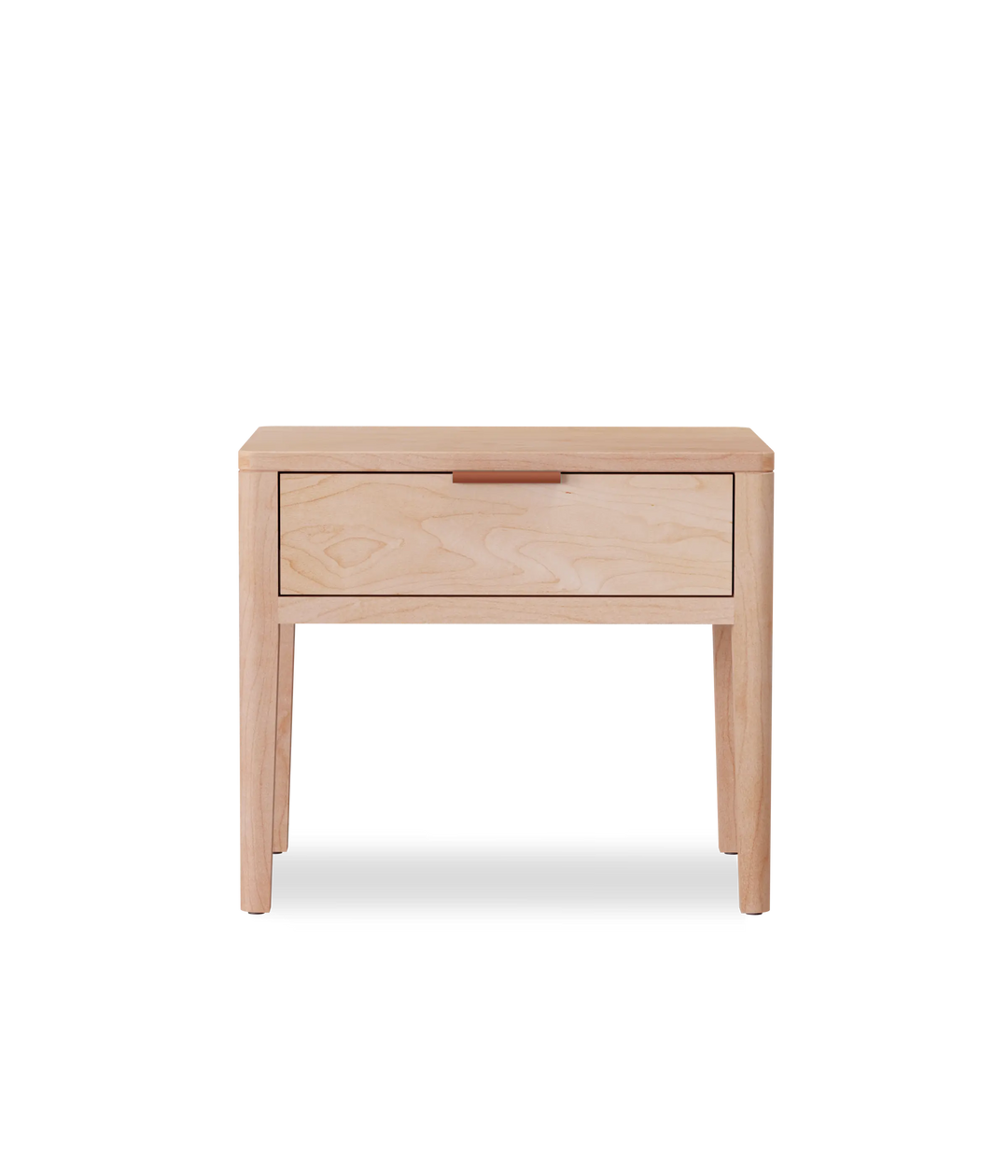 Maple w/Brown leather pull