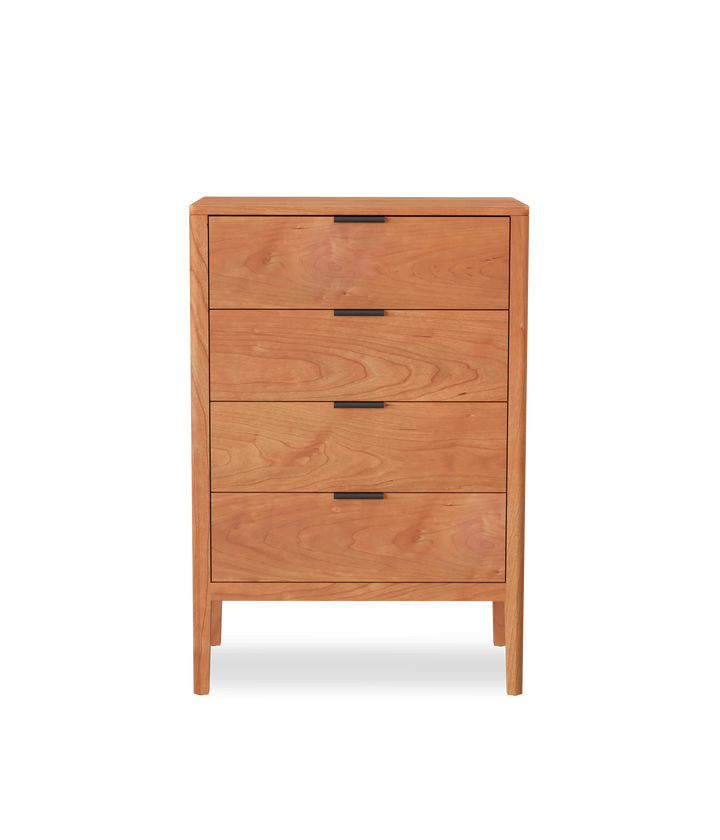 Cherry w/Black leather pulls