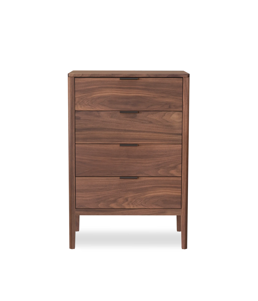 Walnut w/Black leather pulls