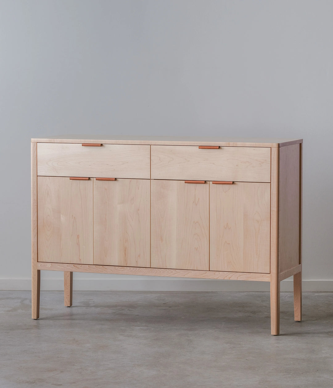 Maple w/Brown Leather pulls