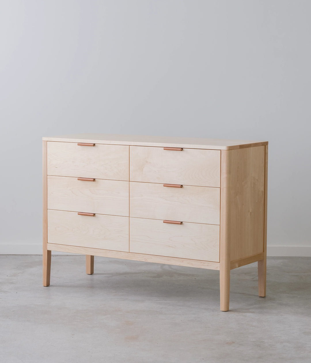 Maple w/Brown leather pulls