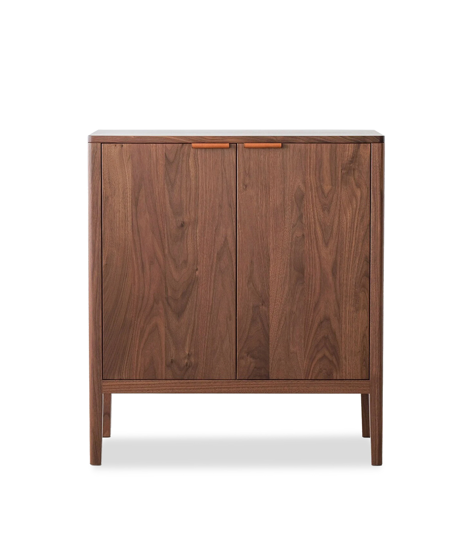 Walnut w/Brown leather pulls