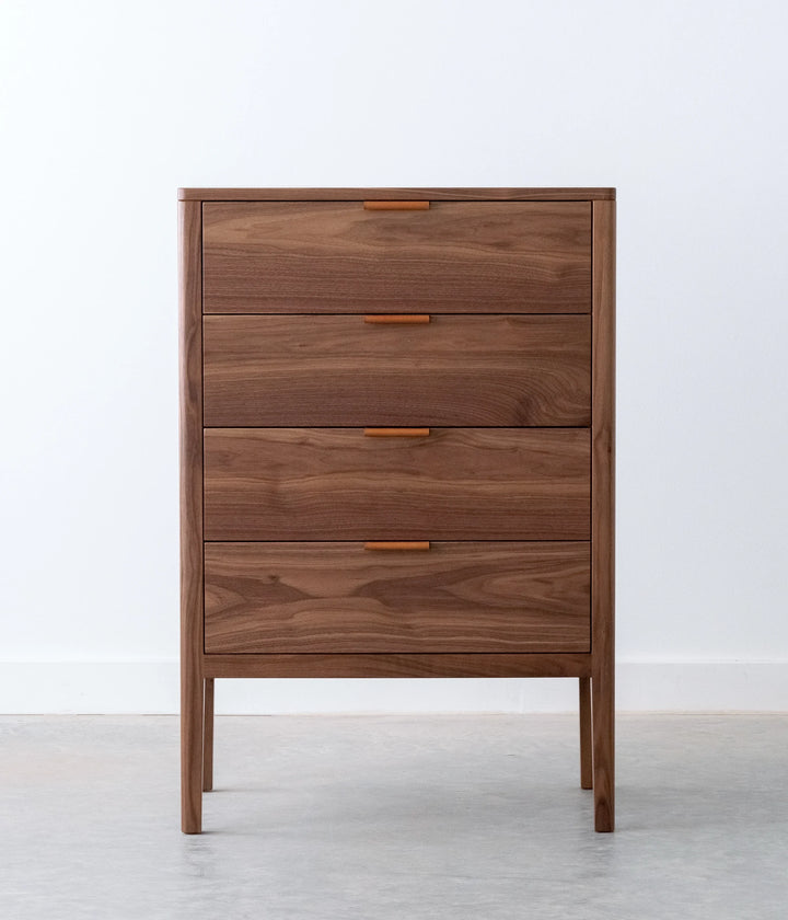 Walnut w/Brown leather pulls