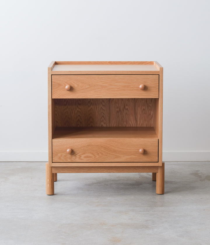 White oak Atwater Nightstand (Updated design) - 113383 - IN STOCK