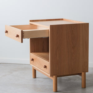 White oak Atwater Nightstand (Updated design) - 113383 - IN STOCK