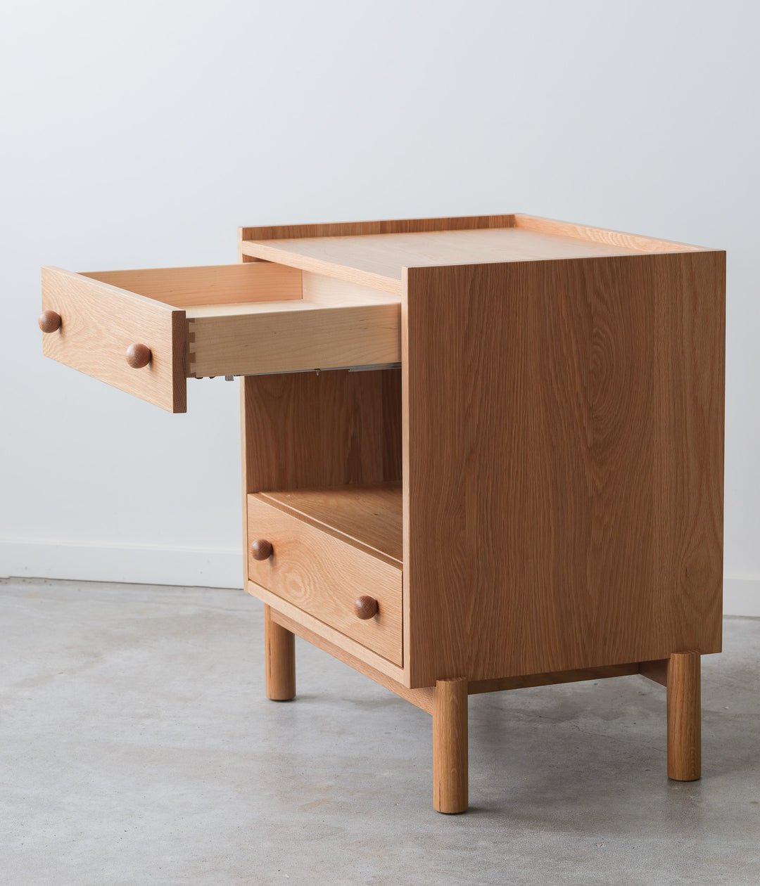 White oak Atwater Nightstand (Updated design) - 113383 - IN STOCK