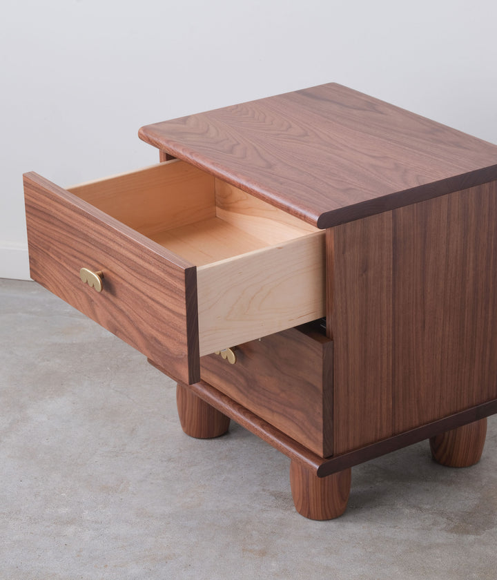 Walnut smaller size 2 drawer